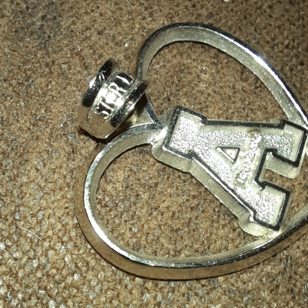 Sterling Mountaineers heart pendant NCAA North Carolina - Picture 8 of 8